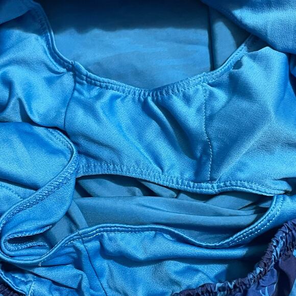 Nike Athletic Shorts Youth Girls XL Blue Tempo All Over Print Running Gym 805574 - Picture 7 of 12